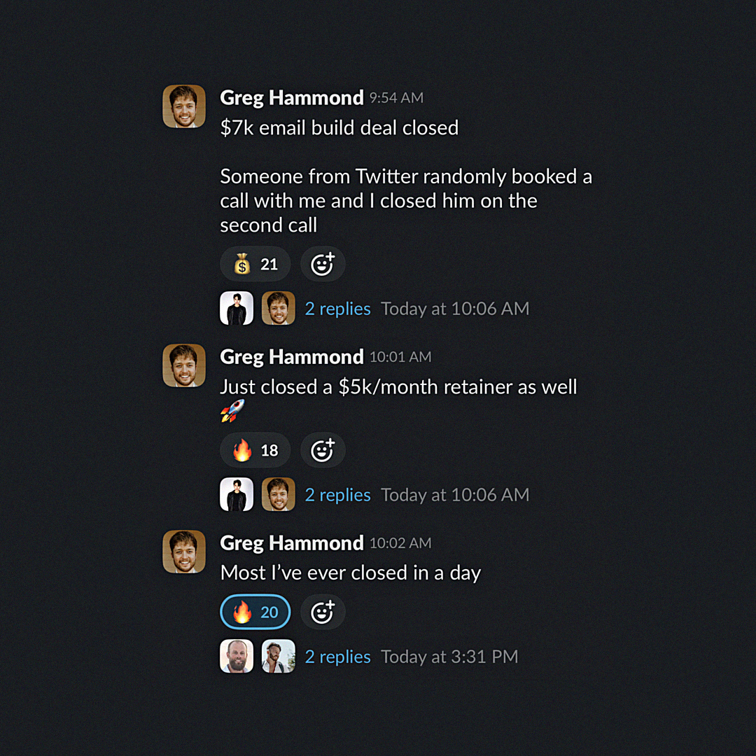 Greg Hammond result screenshot